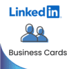 Linkedin On Business Card Image