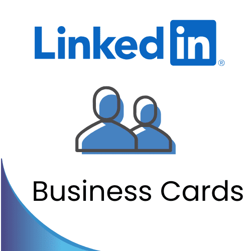 Linkedin On Business Card Image