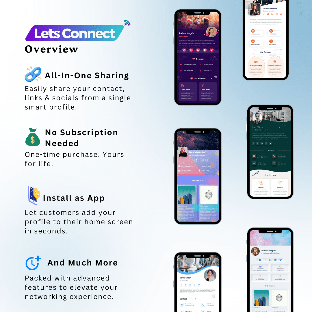 Best Nfc Business Card Provided By Lets Connect