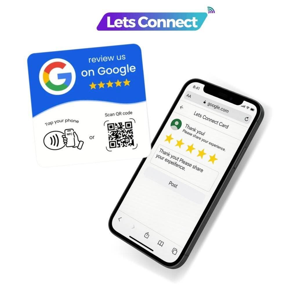 Google Review Plaque Working