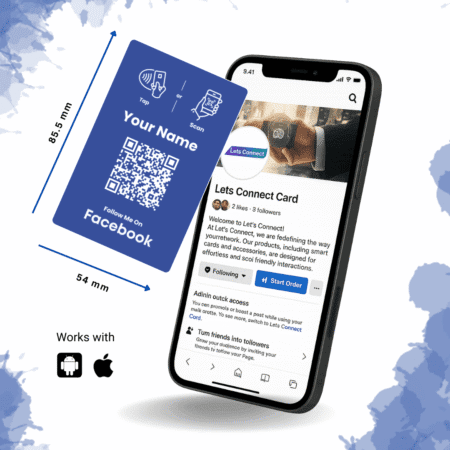 Facebook Business Card with NFC QR Image