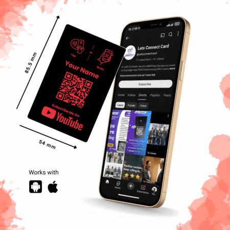 Youtube Business Card With Nfc And Qr Code Imge