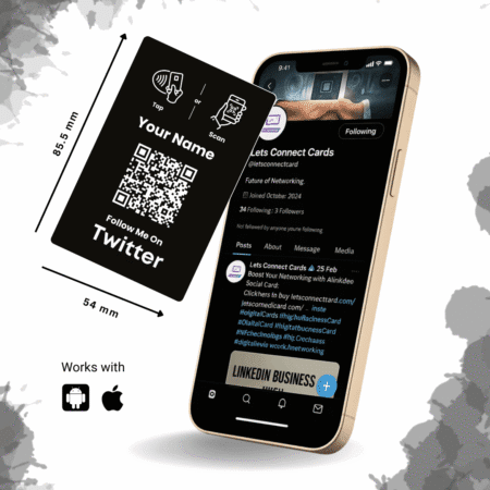 Twitter Business Card with NFC QR - Image