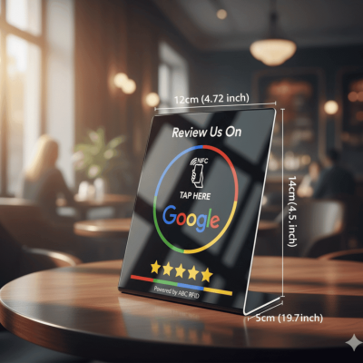 Nfc Google Review Stands-Black